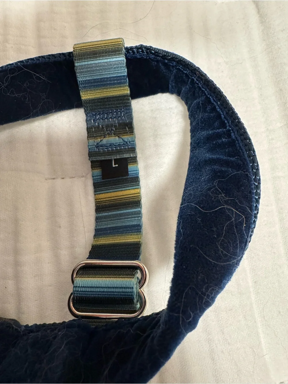 Freedom No-Pull Dog Harness set- Large, blue stripe. Harness and leash included.
